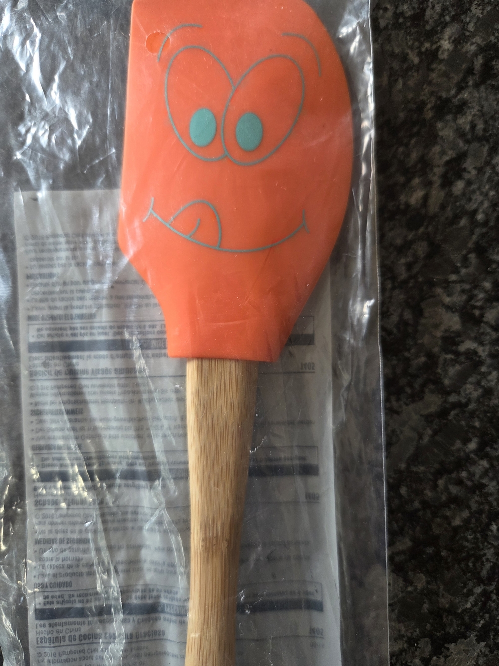 Pampered Chef FUNNY FACE Kitchen Scraper -New